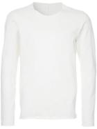 Kazuyuki Kumagai Long-sleeve T-shirt, Men's, Size: 2, White, Linen/flax/cotton/polyurethane