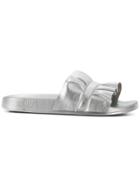 Michael Michael Kors Bella Sport Slider Sandals - Metallic