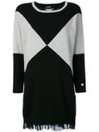 Twin-set - Knitted Graphic Dress - Women - Polyamide/viscose/cashmere/wool - S, Black, Polyamide/viscose/cashmere/wool