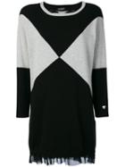 Twin-set - Knitted Graphic Dress - Women - Polyamide/viscose/cashmere/wool - S, Black, Polyamide/viscose/cashmere/wool