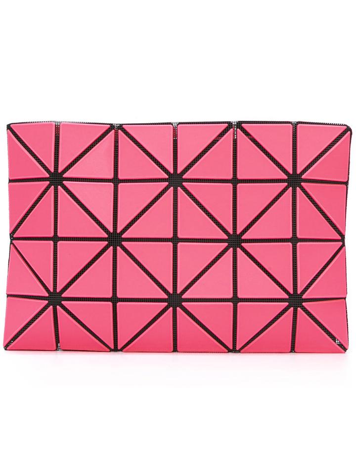 Bao Bao Issey Miyake Lucent Frost Triangles Clutch Bag, Women's, Pink/purple, Pvc/polyester/nylon