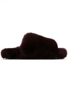 Peter Non Fur Flat Sandals - Pink & Purple