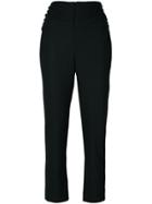 Jacquemus Gathered Side Detail Trousers - Black