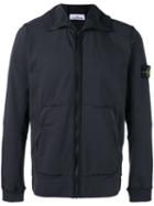 Stone Island - Arm Patch Zipped Hoodie - Men - Cotton/spandex/elastane - L, Black, Cotton/spandex/elastane