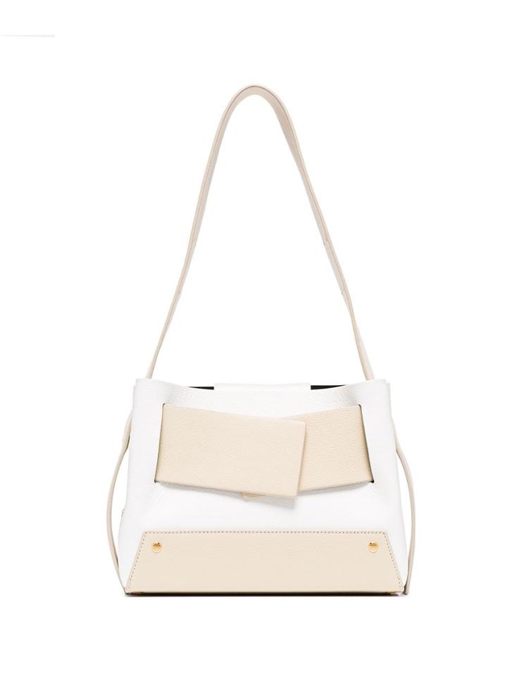 Yuzefi Leather Biggy Tote Bag - White