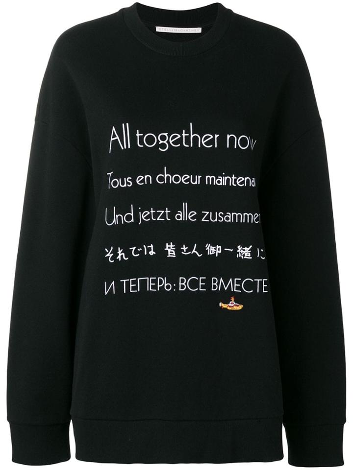 Stella Mccartney All Together Now Sweatshirt - Black