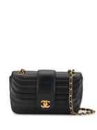 Chanel Pre-owned Quilted Double Flap Shoulder Bag - Blue