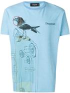 Dsquared2 Bird Print T-shirt - Blue