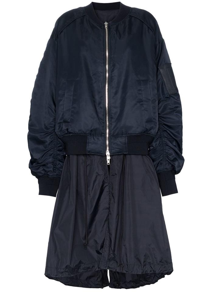 Juun.j Long Bomber Jacket - Blue