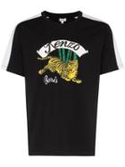 Kenzo Tiger Logo Print T-shirt - Black