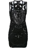 Philipp Plein Sequin Mini Dress - Black