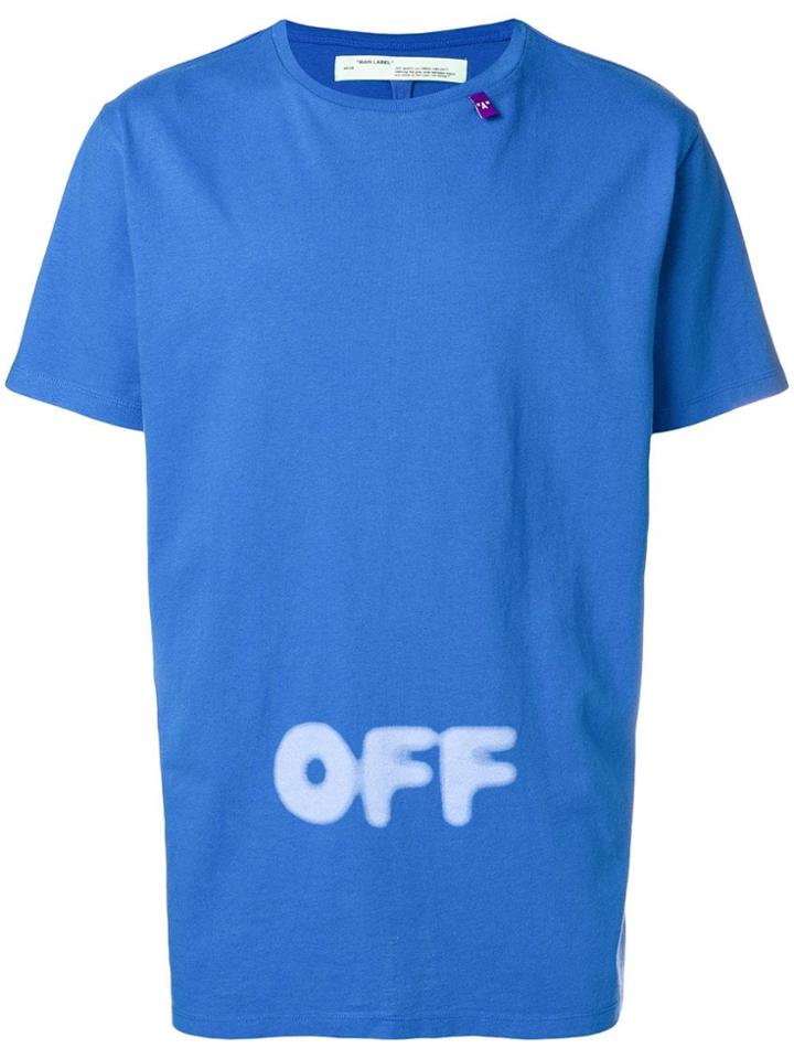 Off-white Oversized Logo T-shirt - Blue