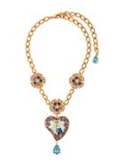 Dolce & Gabbana Sacred Heart Necklace - Gold