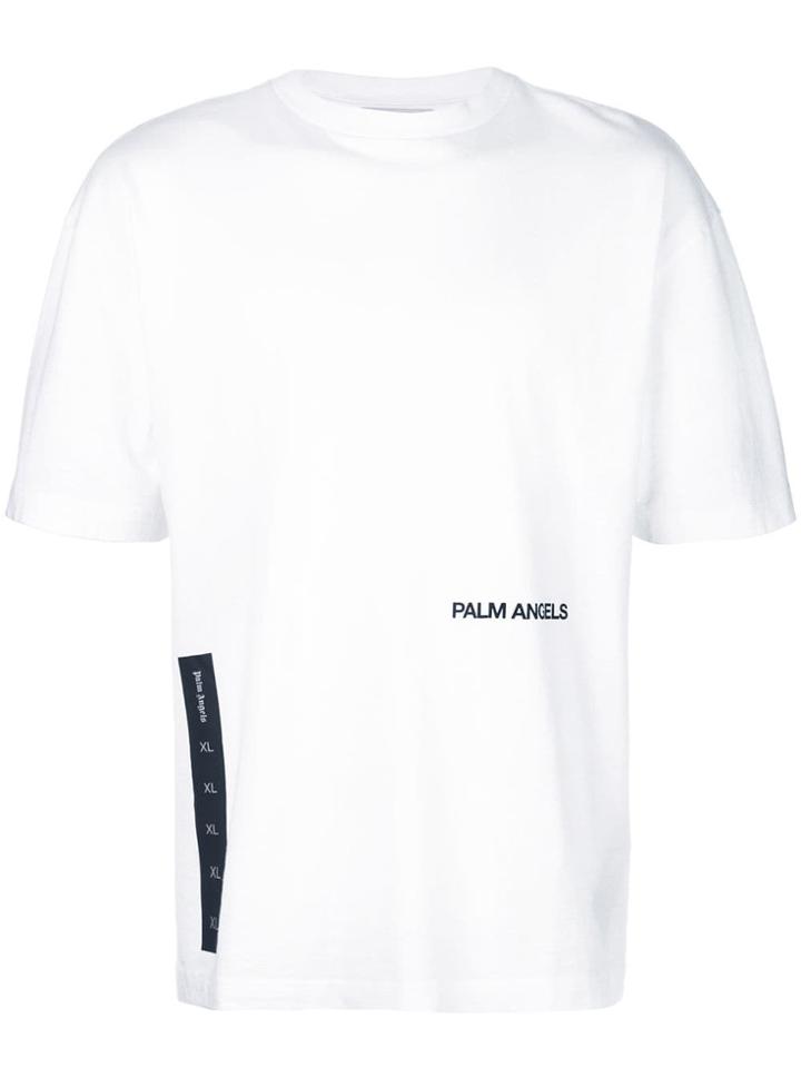 Palm Angels Oversized Logo Print T-shirt - White