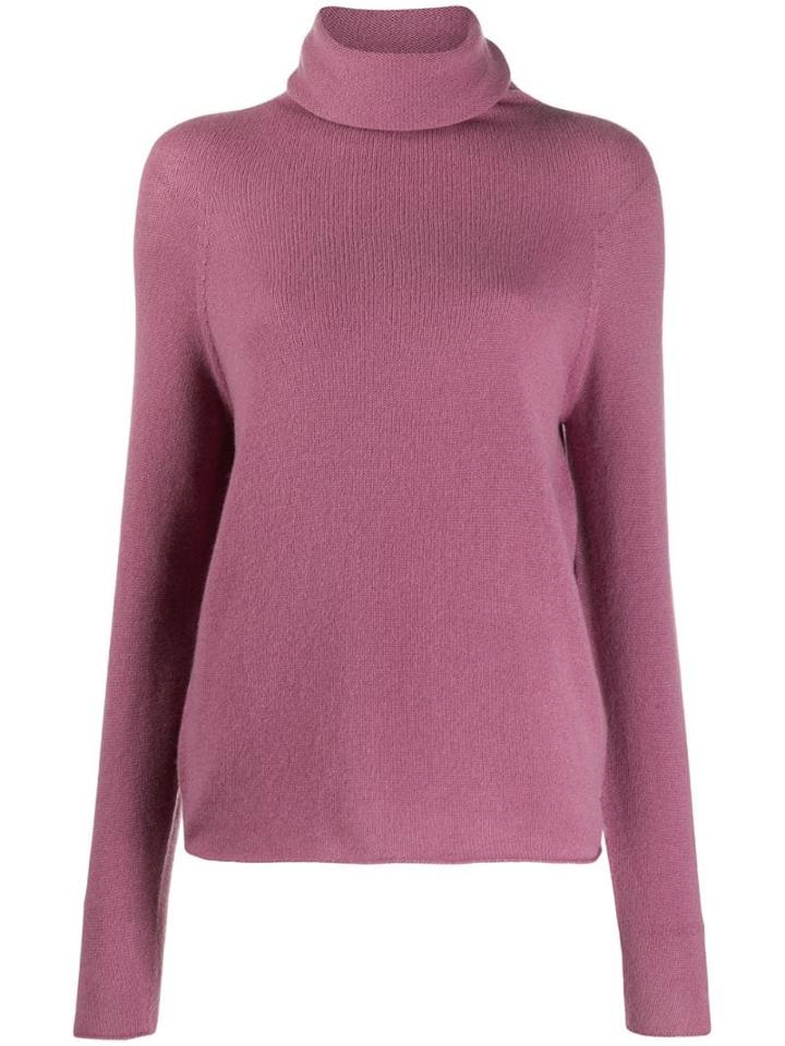 Vince Roll Neck Jumper - Pink