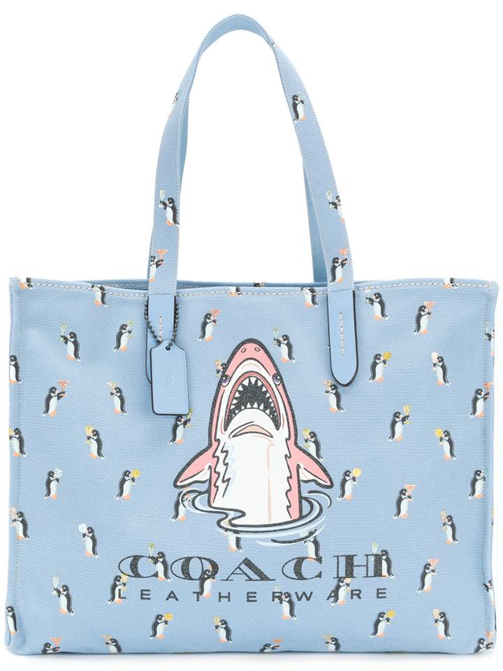 Coach Sharky 42 Tote Bag - Blue
