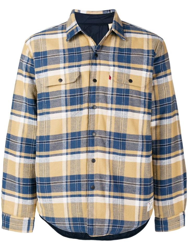 Levi's Check Printed Bomber Jacket - Blue