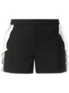 Red Valentino Friled Short Shorts - Black