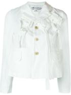 Comme Des Garçons Comme Des Garçons Cropped Jacket, Women's, Size: M, White, Polyester