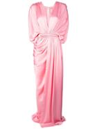 Maison Rabih Kayrouz Plunge Neck Gown - Pink