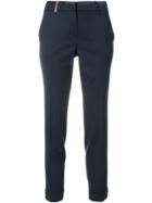 Peserico Tailored Cropped Trousers - Blue