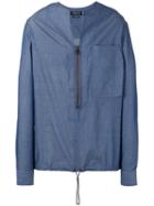 Var/city Zip Placket Jacket, Men's, Size: Small, Blue, Cotton