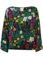 Versace Vintage Floral Print Wrap Blouse - Multicolour