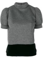 No21 Puff Sleeve Sweatshirt - Grey