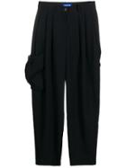 Ader Error Pleated Crop Trousers - Blue