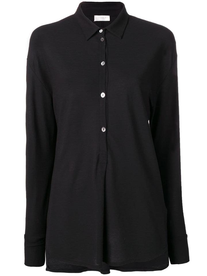 Zanone Classic Loose Blouse - Black