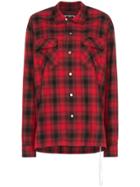 Mastermind Japan Check Cotton Shirt - Red