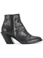 A.f.vandevorst Snake Embossed Ankle Boots - Grey