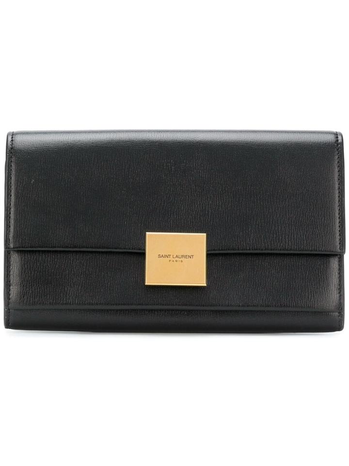 Saint Laurent Bellechasse Flap Wallet - Black