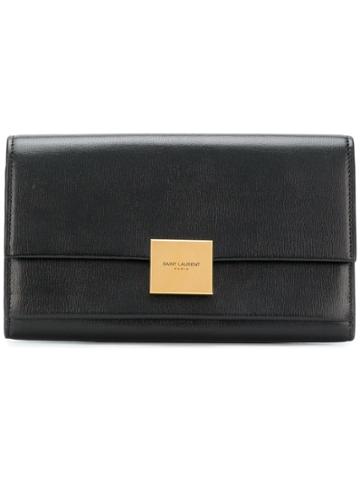 Saint Laurent Bellechasse Flap Wallet - Black