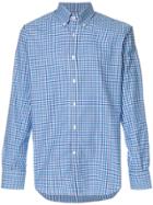 Canali Check Print Shirt - Blue