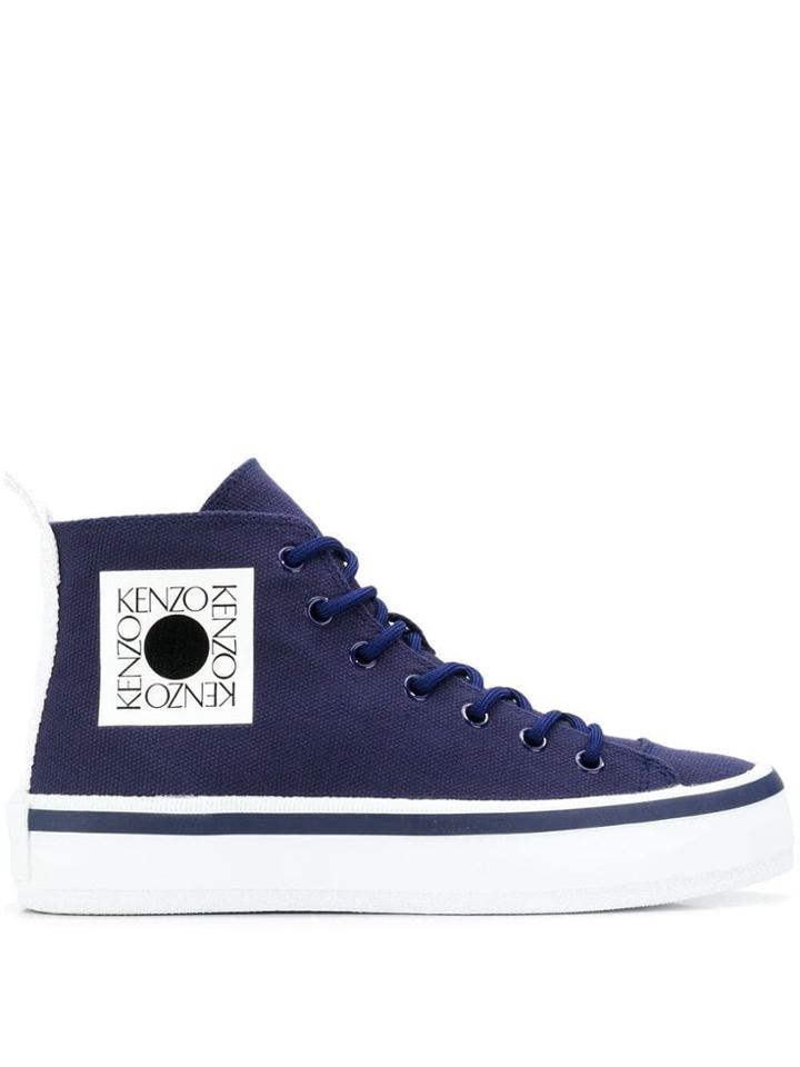 Kenzo K-street Hi-top Sneakers - Blue