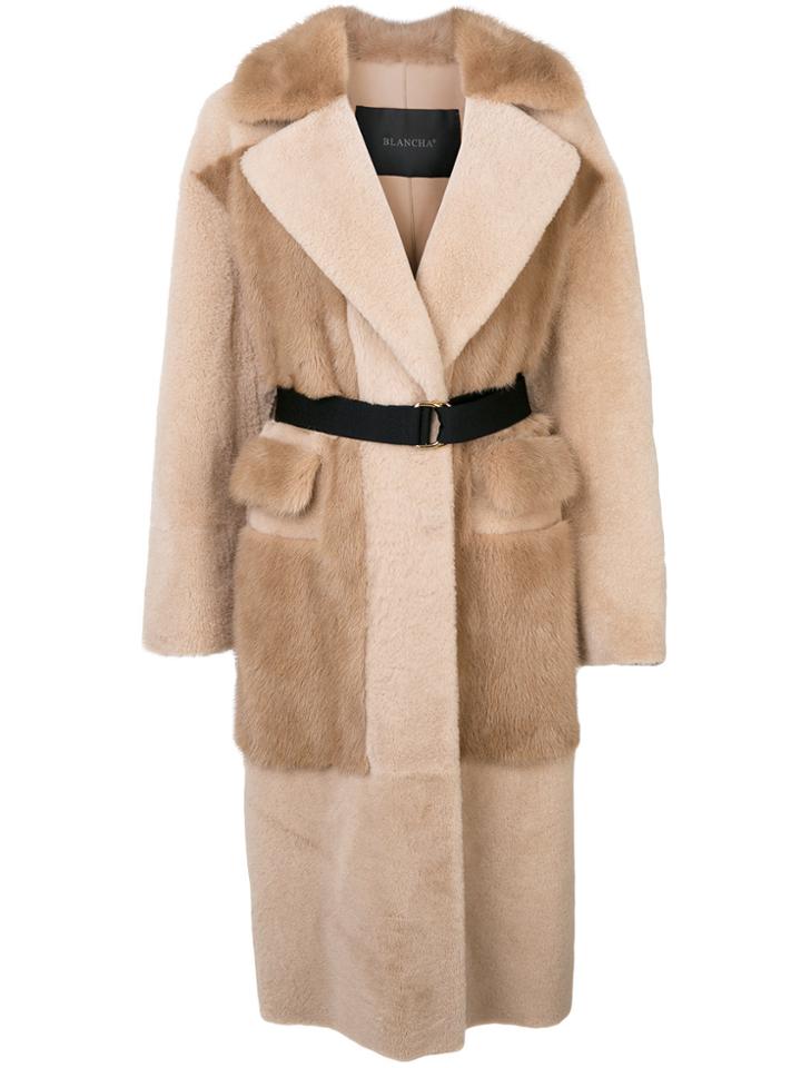 Blancha Oversized Coat - Nude & Neutrals
