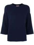 Alyki Wide Sleeve Knitted Jumper, Women's, Size: 44, Blue, Cashmere