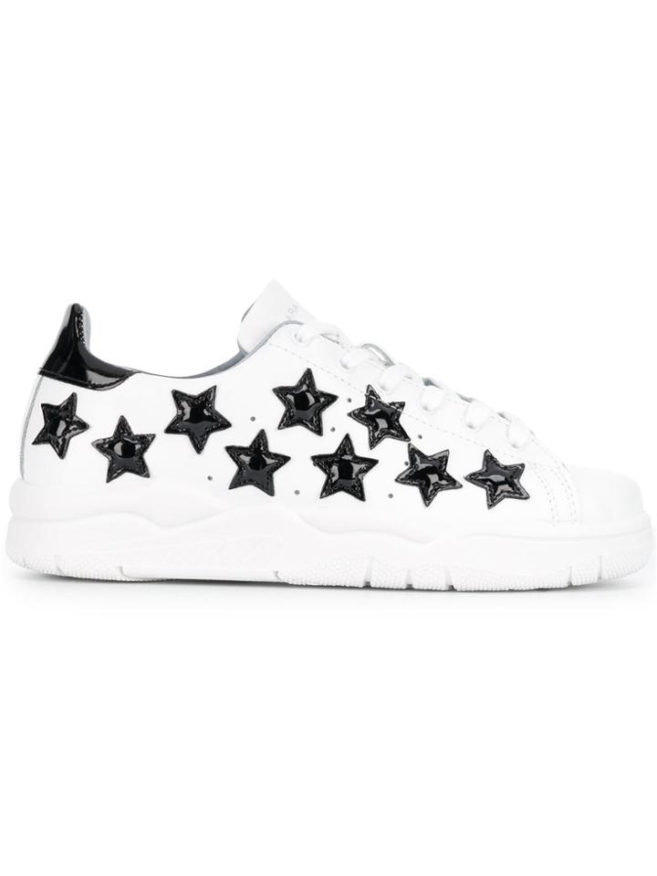 Chiara Ferragni Contrast Star Sneakers - White