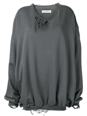 Almaz Distressed Sweatshirt - Grey