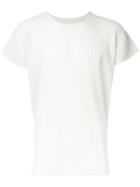 Homme Plissé Issey Miyake Pleated Short Sleeve T-shirt - White