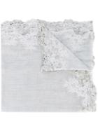 Faliero Sarti - Embroidered Scarf - Men - Cotton - One Size, Grey, Cotton