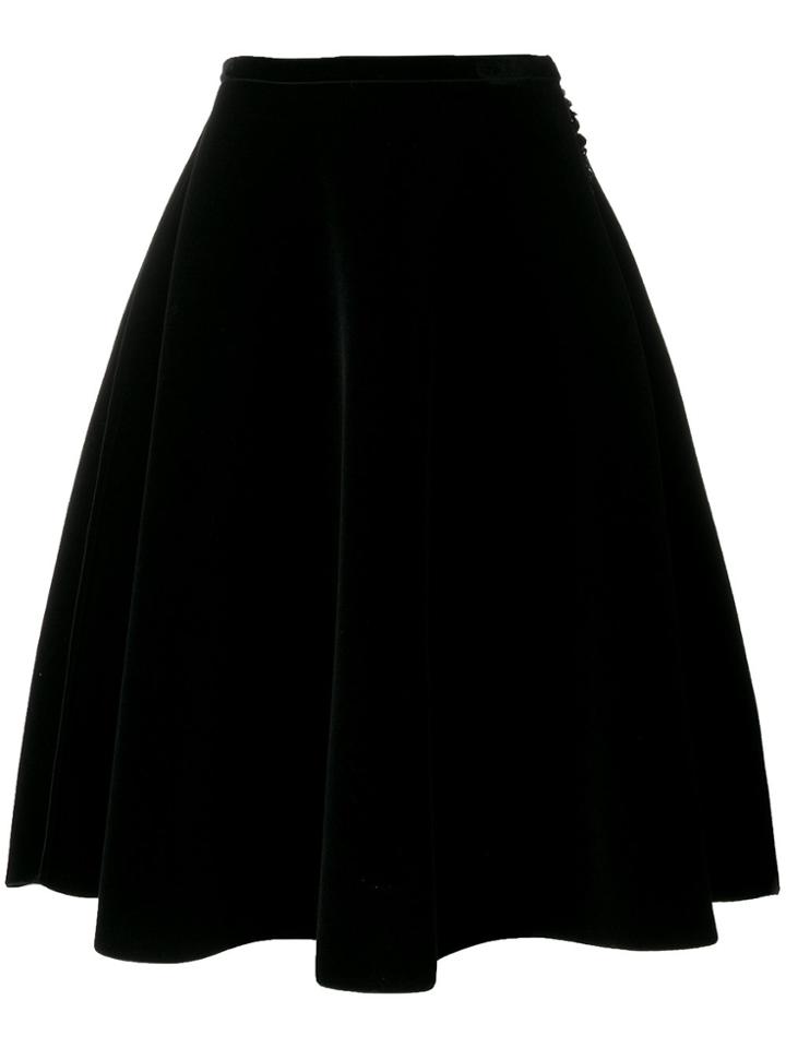 No21 Midi Flared Skirt - Black