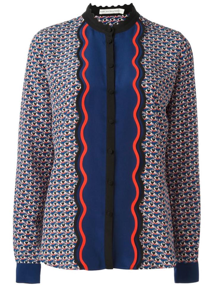 Mary Katrantzou 'mica' Small Hearts Blouse