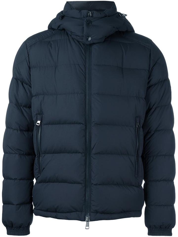 Moncler 'brique' Padded Jacket, Men's, Size: 3, Blue, Polyamide/feather Down/nylon