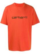 Carhartt Wip Short Sleeved Logo T-shirt - Orange
