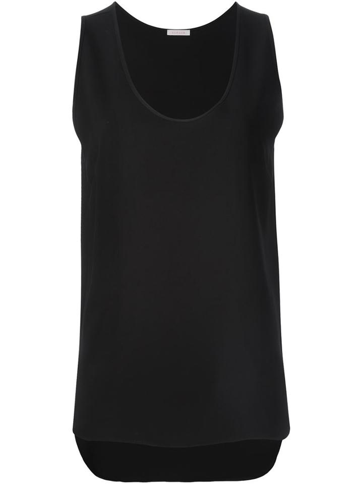 P.a.r.o.s.h. Scoop Neck Tank Top, Women's, Size: M, Black, Polyester