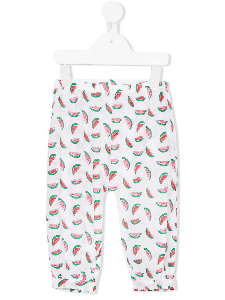 Stella Mccartney Kids - Macy Watermelon Print Leggings - Kids - Cotton - 12 Mth, White