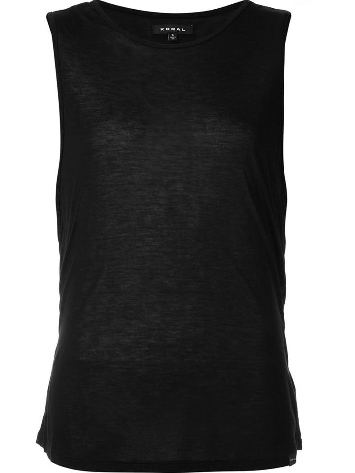 Koral 'aura' Tank Top, Women's, Size: Small, Black, Tencel