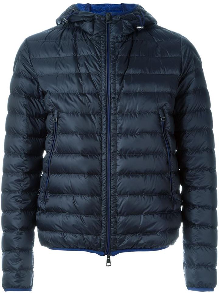 Moncler Hooded Padded Jacket, Men's, Size: 3, Black, Polyimide/polyamide/feather Down